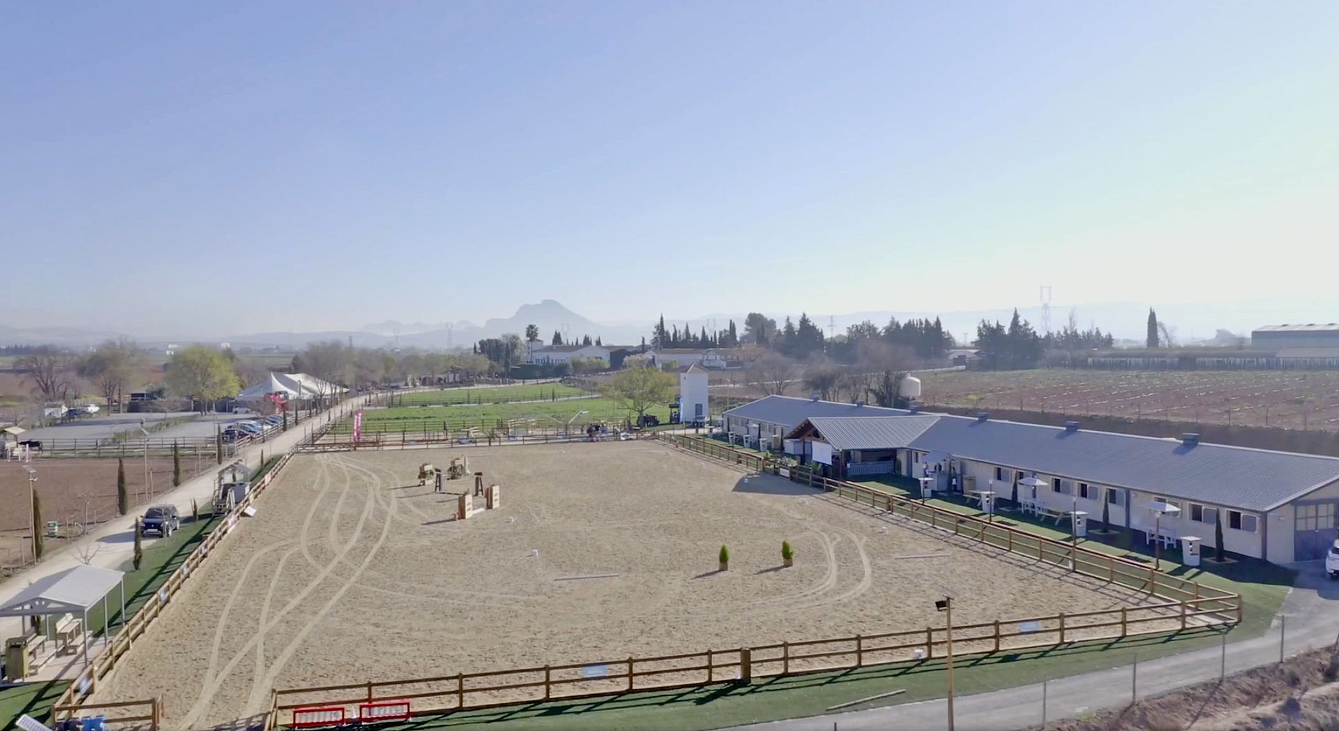Vista aérea de las instalaciones del Club Hípico Antequera